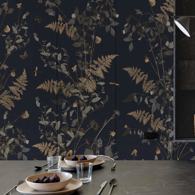 Tempus noche - Mural de vinilo autoadhesivo lavable para paredes y muebles