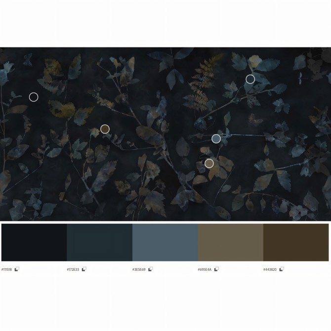 Nocturna - Washable self-adhesive vinyl wallpaper for walls and furniture