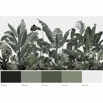 Jardin Botánico - Vinilo autoadhesivo lavable para muebles y paredes. Lokoloko