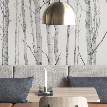 El Bosque - Mural de vinilo autoadhesivo lavable para paredes y muebles