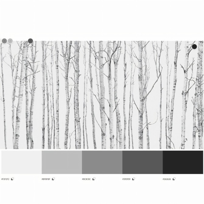 El Bosque - Mural de vinilo autoadhesivo lavable para paredes y muebles