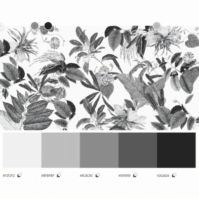 Velvet Flowers - washable self-adhesive vynil for furniture and walls Lokoloko