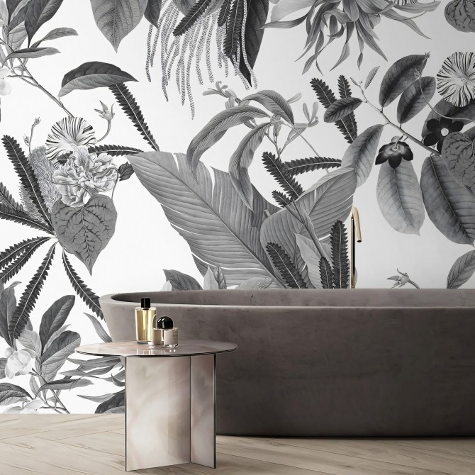 Velvet Flowers - washable self-adhesive vynil for furniture and walls Lokoloko