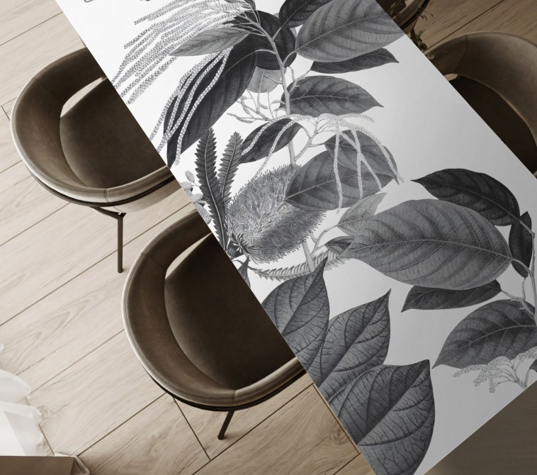 Velvet Flowers - washable self-adhesive vynil for furniture and walls Lokoloko