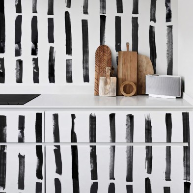 Brush vertical. Vinilo lavable, tintas ecologicas, resistente al agua, antibacterias para muebles de cocina.