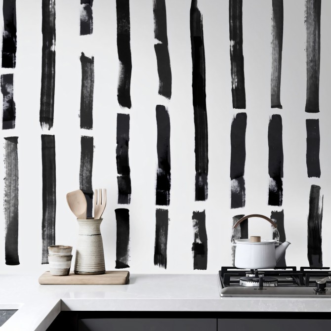 Brush Vertical. Vinilo lavable texturizado, tintas ecologicas, resistente al agua, antibacterias para forrar muebles y paredes.