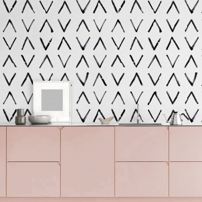 African Mudcloth. Washable, texture vinyl, eco-friendly inks, opaque, antibacterial for hall walls. Lokoloko