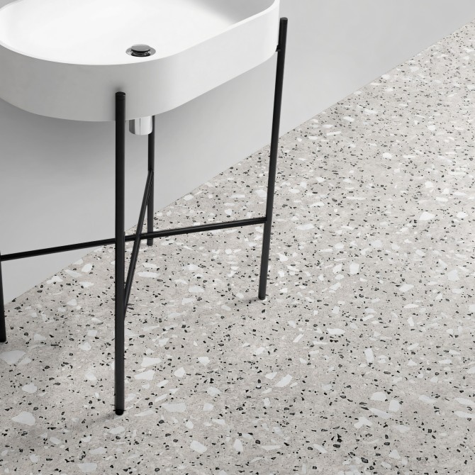Pesaro Terrazzo - washable self-adhesive vynil for furniture, floor and walls