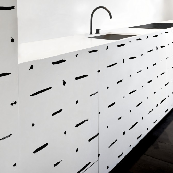 Mudcloth Paint. Washable, texture vinyl, eco-friendly inks, water resistant, antibacterial for kitchen furniture. Lokoloko