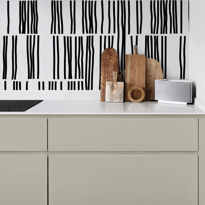 Superposición. Vinilo lavable texturizado, tintas ecologicas, resistente al agua, antibacterias para forrar muebles y paredes.