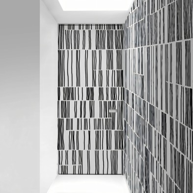 Overlap. Washable, texture vinyl, eco-friendly inks, opaque, antibacterial for hall walls. Lokoloko