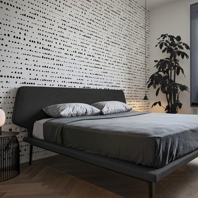 Serene. Washable, texture vinyl, eco-friendly inks, opaque, antibacterial for bedroom walls. Lokoloko