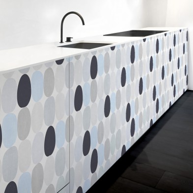 Esferas Frías - Vinilo autoadhesivo lavable para muebles de cocinas, puertas, suelos - Lokoloko
