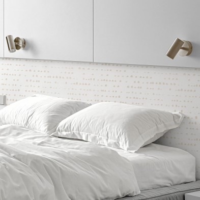 Serene Earth. Washable, texture vinyl, eco-friendly inks, opaque, antibacterial for bedroom headboard. Lokoloko