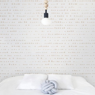 Serene Earth. Washable, texture vinyl, eco-friendly inks, opaque, antibacterial for bedroom walls. Lokoloko