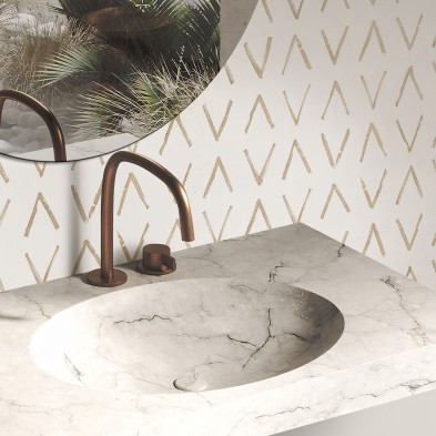 African Mudcloth Mini earth. Washable, texture vinyl, eco-friendly inks, water resistant, antibacterial for bathroom wall tiles.