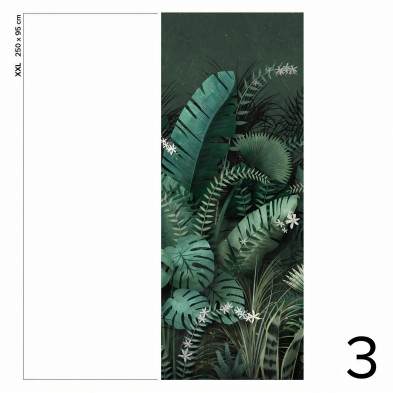 Tropical Intenso - Papel pintado pared ecológico autoadhesivo para superficies lisas - Pieza 3 - Lokoloko