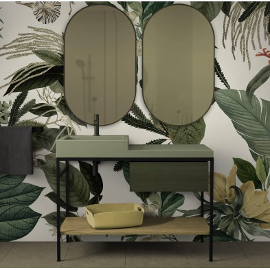 Flores de terciopelo - vinilo lavable autoadhesivo opaco para baños bañeras duchas  y paredes