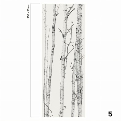 El Bosque - Papel pintado pared ecológico autoadhesivo para superficies lisas - Pieza 5 - Lokoloko.