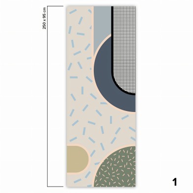 Memphis boreal - Self-adhesive Eco-friendly PVC-free wallpaper.