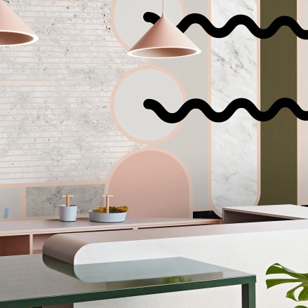 Memphis Boreal - Papel de pared autoadhesivo ecológico sin PVC