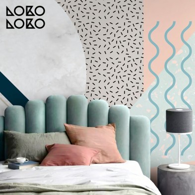 Memphis Polar - Self-adhesive Eco-friendly PVC-free wallpaper