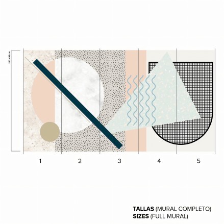 Memphis Polar - Self-adhesive Eco-friendly PVC-free wallpaper