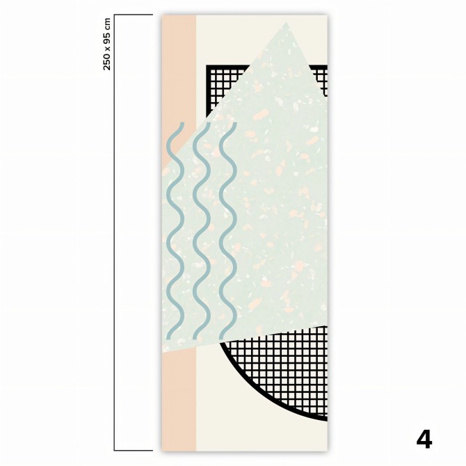 Memphis Polar - Papel de pared autoadhesivo ecológico sin PVC