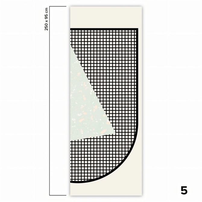 Memphis Polar - Papel de pared autoadhesivo ecológico sin PVC