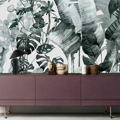 Tropicalia - Papel de pared autoadhesivo ecológico sin PVC