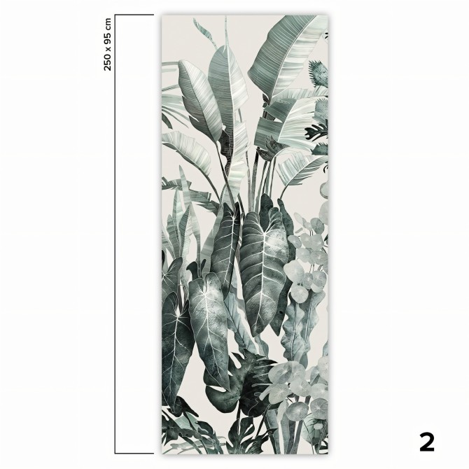Tropicalia - Papel pintado pared ecológico autoadhesivo mural para superficies lisas - Pieza 2 - Lokoloko