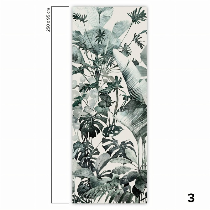 Tropicalia - Papel pintado pared ecológico autoadhesivo mural para superficies lisas - Pieza 3 - Lokoloko