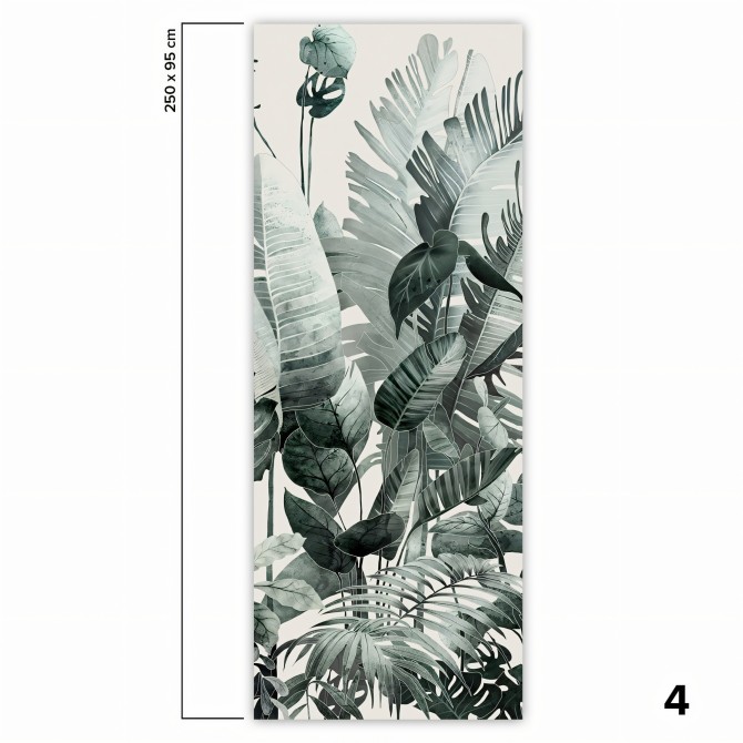 Tropicalia - Papel pintado pared ecológico autoadhesivo mural para superficies lisas - Pieza 4 - Lokoloko