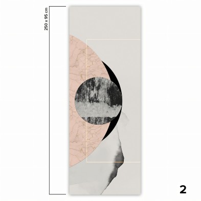 Abstractión and Geometry - Piece 2 - Eco-friendly self-adhesive wallpaper mural for walls. Detail. Lokoloko