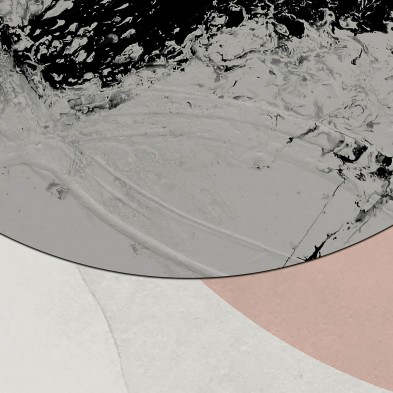 Abstractión and Geometry - Eco-friendly self-adhesive wallpaper mural for living-room walls. Detail. Lokoloko