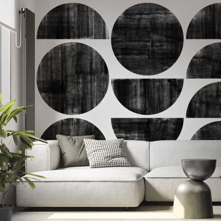 Ritmo - Papel pintado pared ecológico autoadhesivo para dormitorios cabecero  - Geometría - Lokoloko.