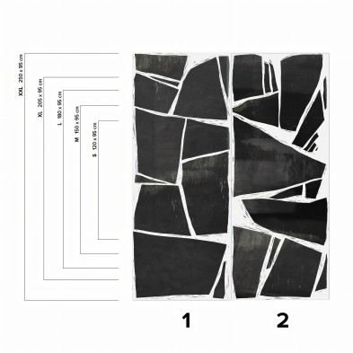 Abstracción - Vinilo autoadhesivo para muebles, paredes - Medidas - Lokoloko