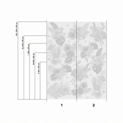 Miami Birds BN - Vinilo autoadhesivo lavable para muebles y paredes.