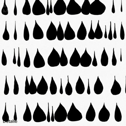 Drops. Vinilo lavable texturizado, tintas ecologicas, resistente al agua, antibacterias para forrar escaleras recibidor.