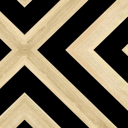 Wood pattern 1. Washable vinyl for furniture, tables, wood and black geometry. lokoloko