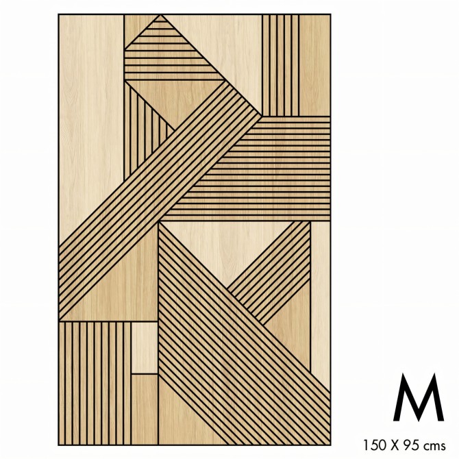Madera Bergen Geometrica. Vinilo lavable autoadhesivo suelos paredes muebles cocina baño, medida M. Lokoloko