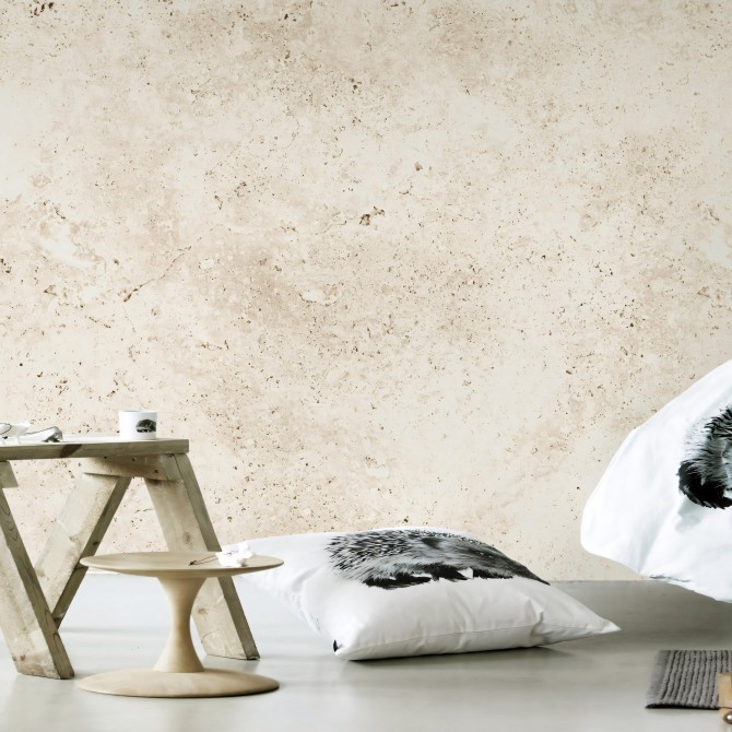 Beige texture Stone - Self-adhesive Eco-friendly PVC-free wallpaper.