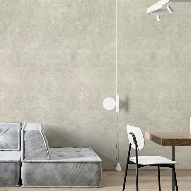 Cemento Bobardi - papel pared autoadhesivo sin pvc ecologico recibidor  salon minimal japandi gris lokoloko