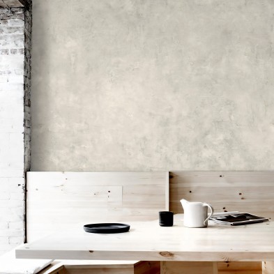 Cemento Bobardi - papel pared pintado autoadhesivo sin pvc ecologico restaurante cafeteria minimal japandi gris lokoloko