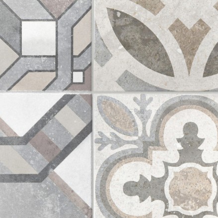 Mosaic of hydraulic tiles 5 - Self adhesive vinyl for floor decoration