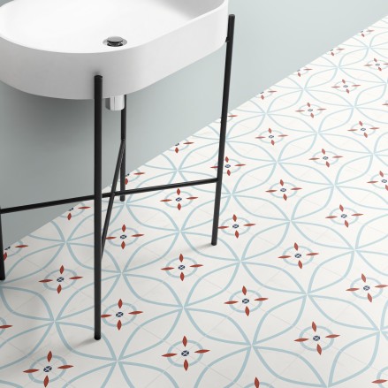 Vinyl of modern tiles for floor - Self-adhesive vinyl for floor