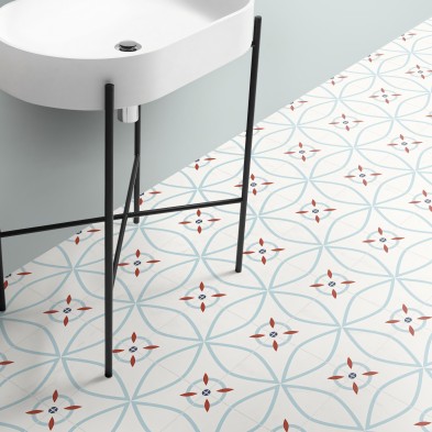 Vinyl of modern tiles for floor - Self-adhesive vinyl for floor