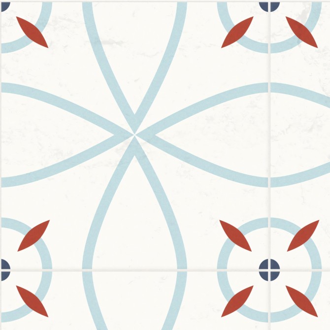 Vinyl of modern tiles for floor - Self-adhesive vinyl for floor