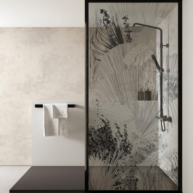 Blanca Dona - Transparent adhesive sticker for glass windows