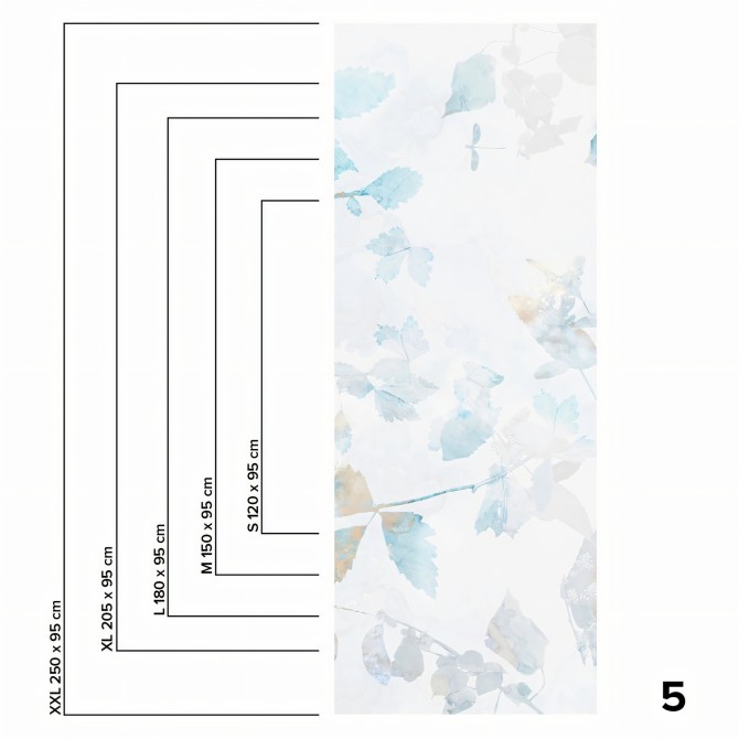 Zen - Pieza 5 - Mural de vinilo autoadhesivo lavable opaco para muebles y paredes. Lokoloko